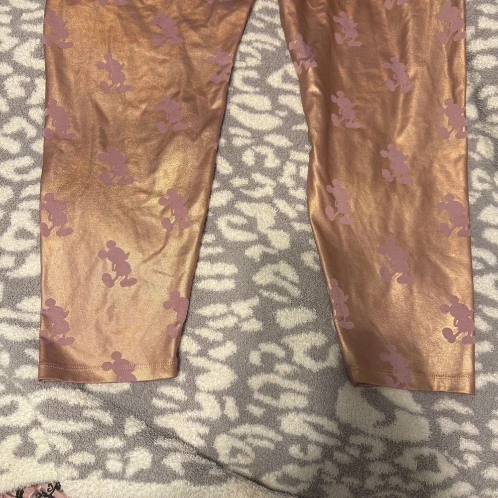 Disney Rose Gold Plus Size 2X Mickey Leggings